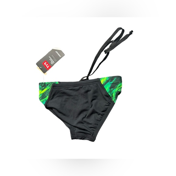 TYR boys youth athletic Durafast Cadence racer swim trunks bottoms size 24 NWT - Picture 2 of 2